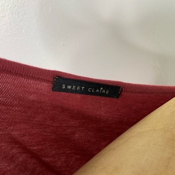 Sweet Claire Ruched Detail Knit Short Slee… - Picture 4 of 5